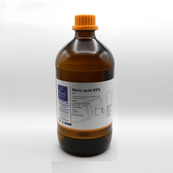 اسید نیتریک 65% Extra pure آزمایشگاهی یک لیتری